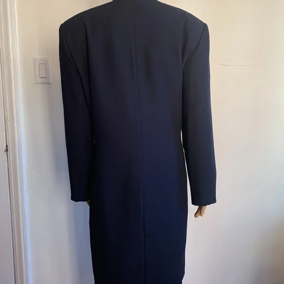 LESLIE FAY 2 PC Skirt& Coat Length Blazer - Picture 6 of 9